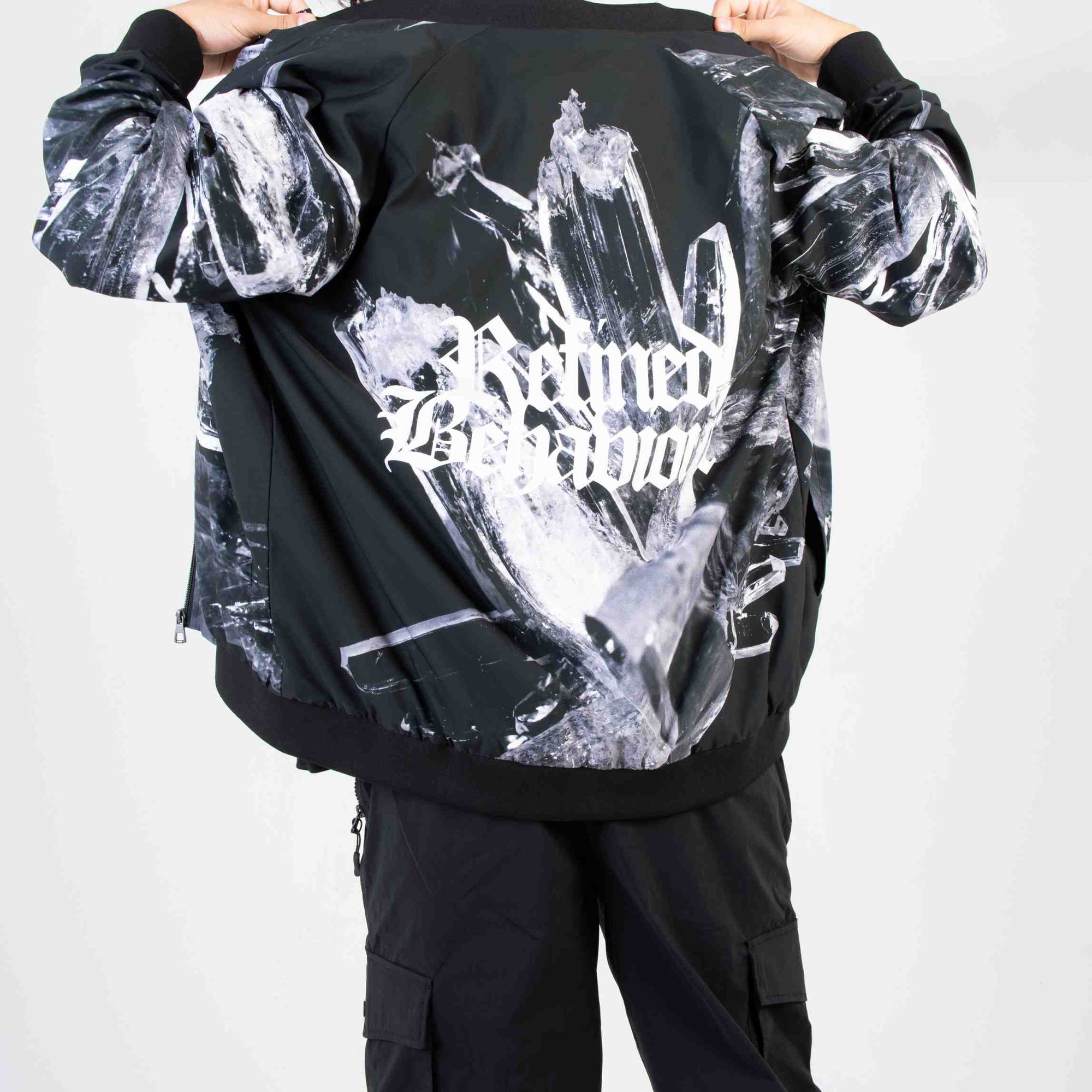 Limited edition drops - GenZ  - Graphic Bomber Jacket - Monochrome