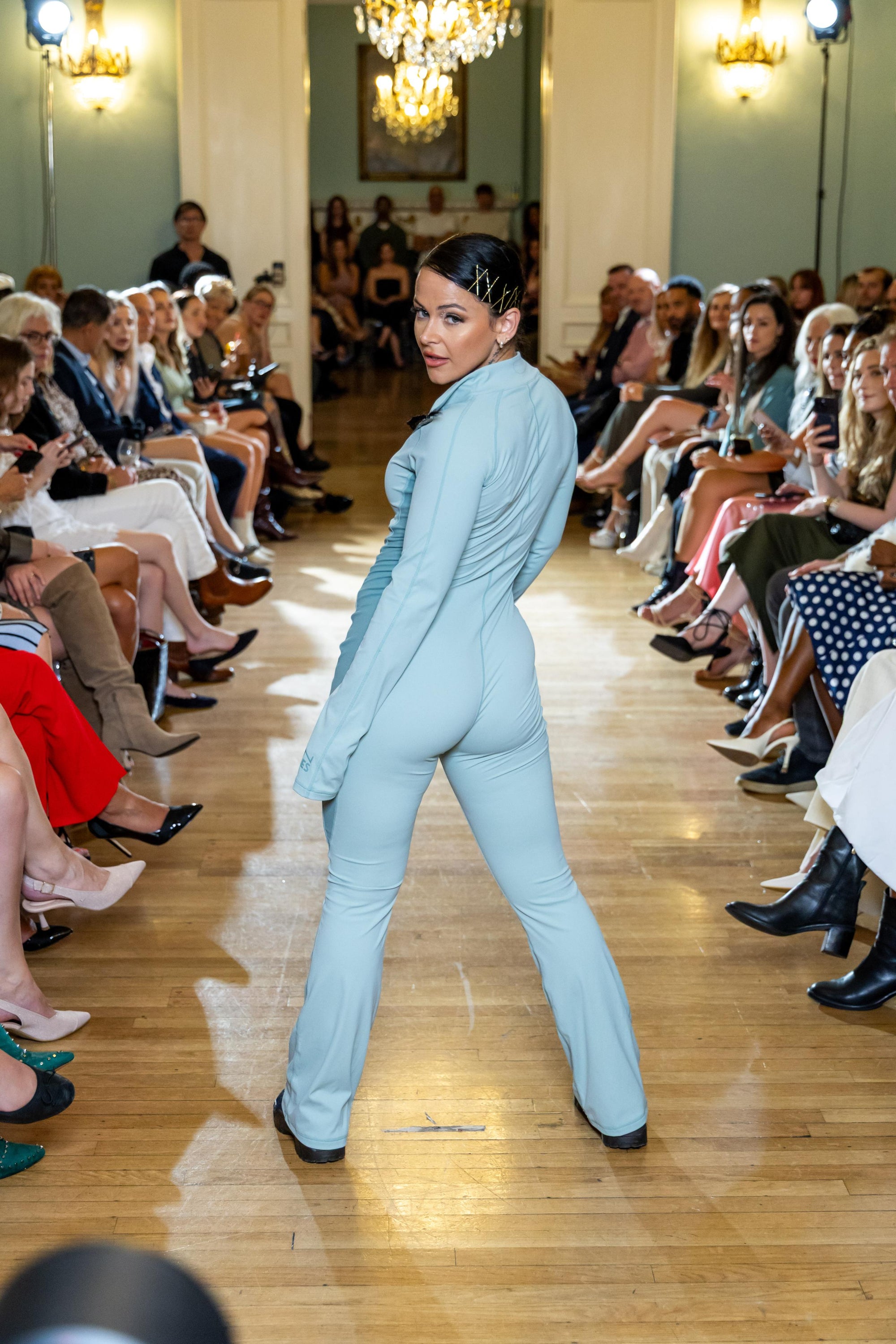 2025 LFW-Origins-Flare Jumpsuit-Sage
