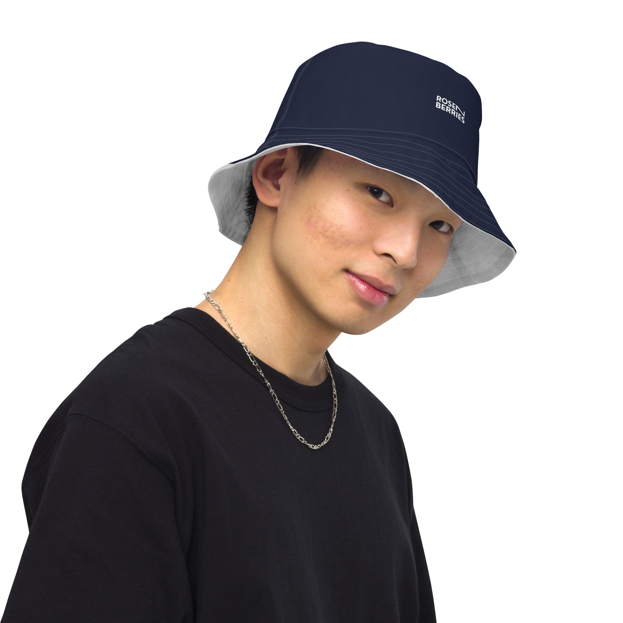 Bucket hat - Reversible - Navy Grey - unisex