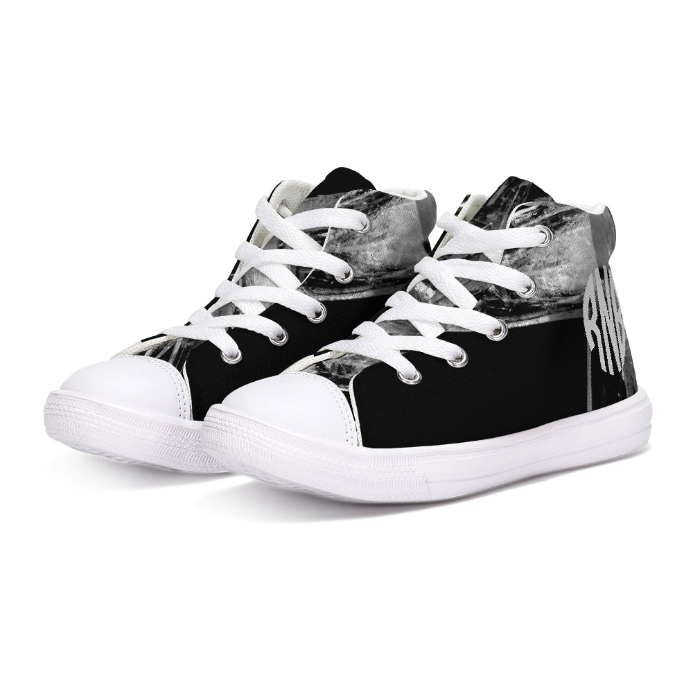 Black CRYSTAL Converse style Kids High - top Pump - Kids - ROSENBERRIES