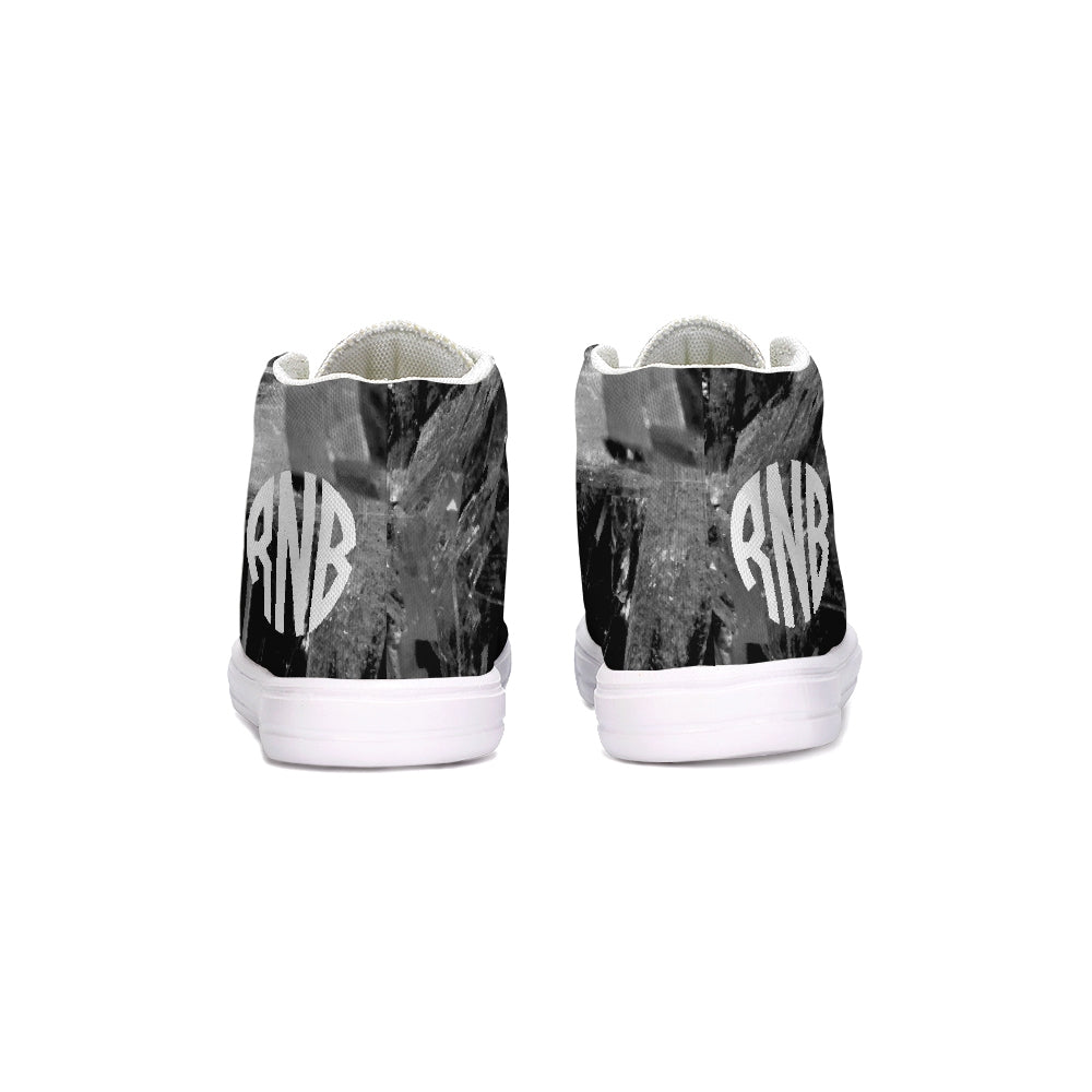 Black and white CRYSTAL Kids High - top Pump - Unisex Kids - ROSENBERRIES