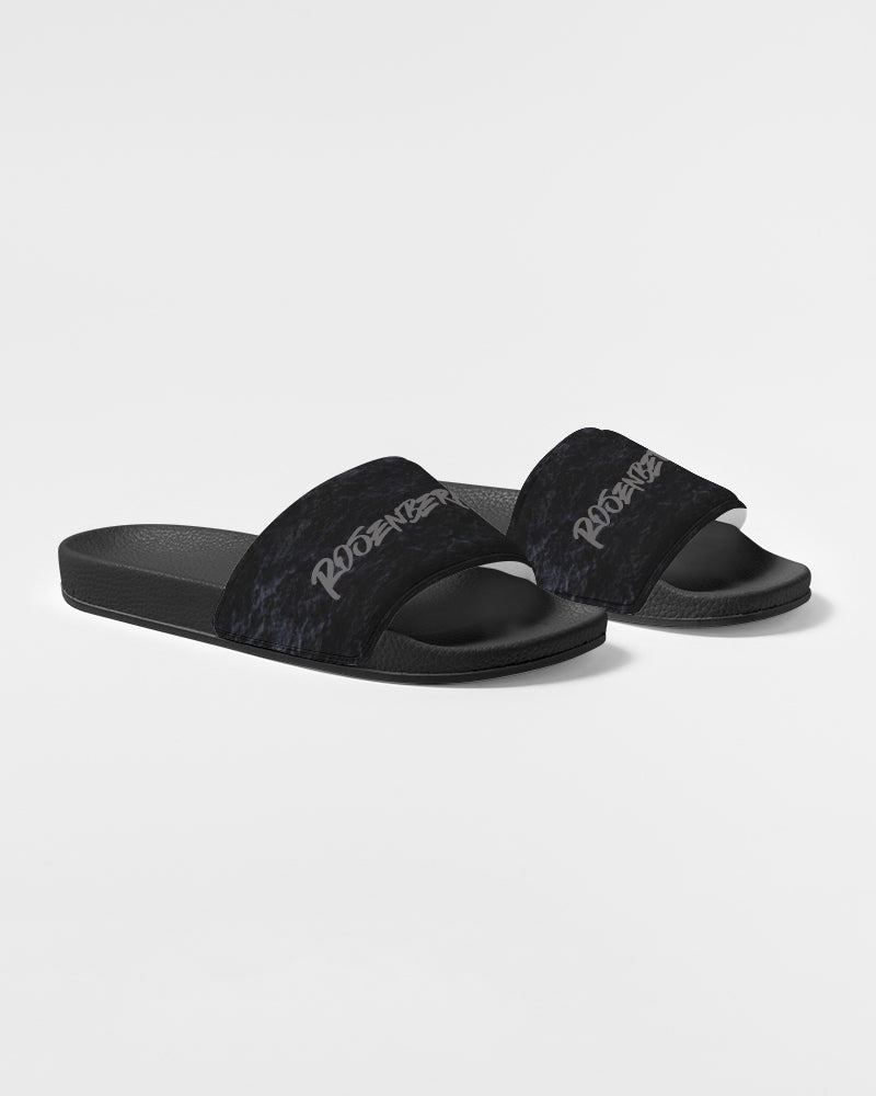 Dune Black Slide Sandal - Adidas style slider footwear - ROSENBERRIES