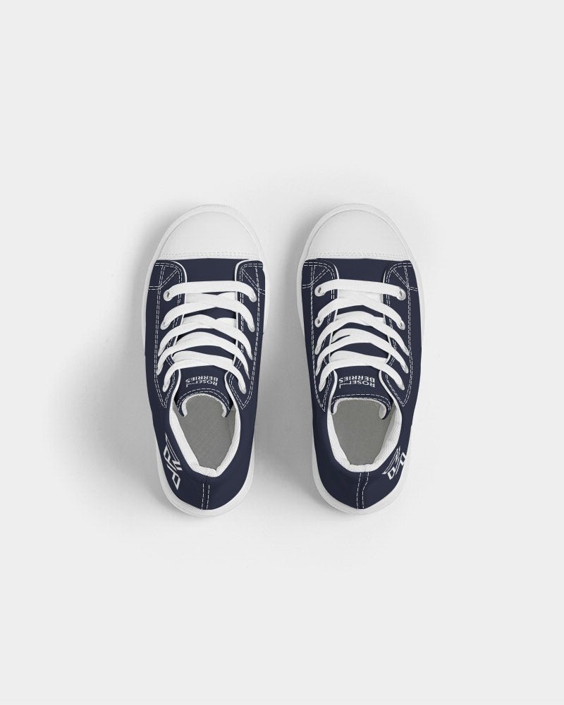 Navy Classic Converse style Blu.2.4 Kids Hightop Pump - Unisex Kids - ROSENBERRIES