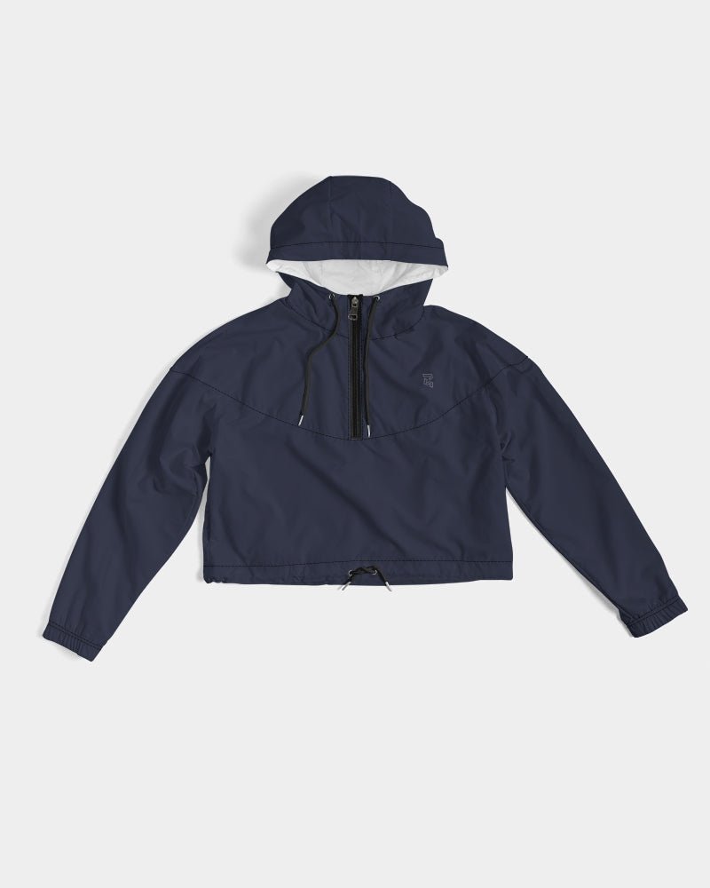 Navy Trapstar type BLU 2.4 Cropped Windbreaker For Her - Track Jacket - ROSENBERRIES