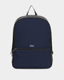 Navy Classic Faux Leather Backpack - Northface style Backpacks - ROSENBERRIES