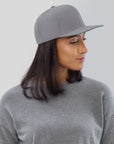 Sigma - snapback cap - silver - new era style - side view model