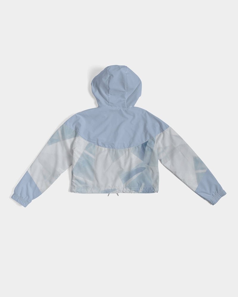 GEOFLEX Womens Cropped Windbreaker - All - Over Print Tees & Tops - ROSENBERRIES