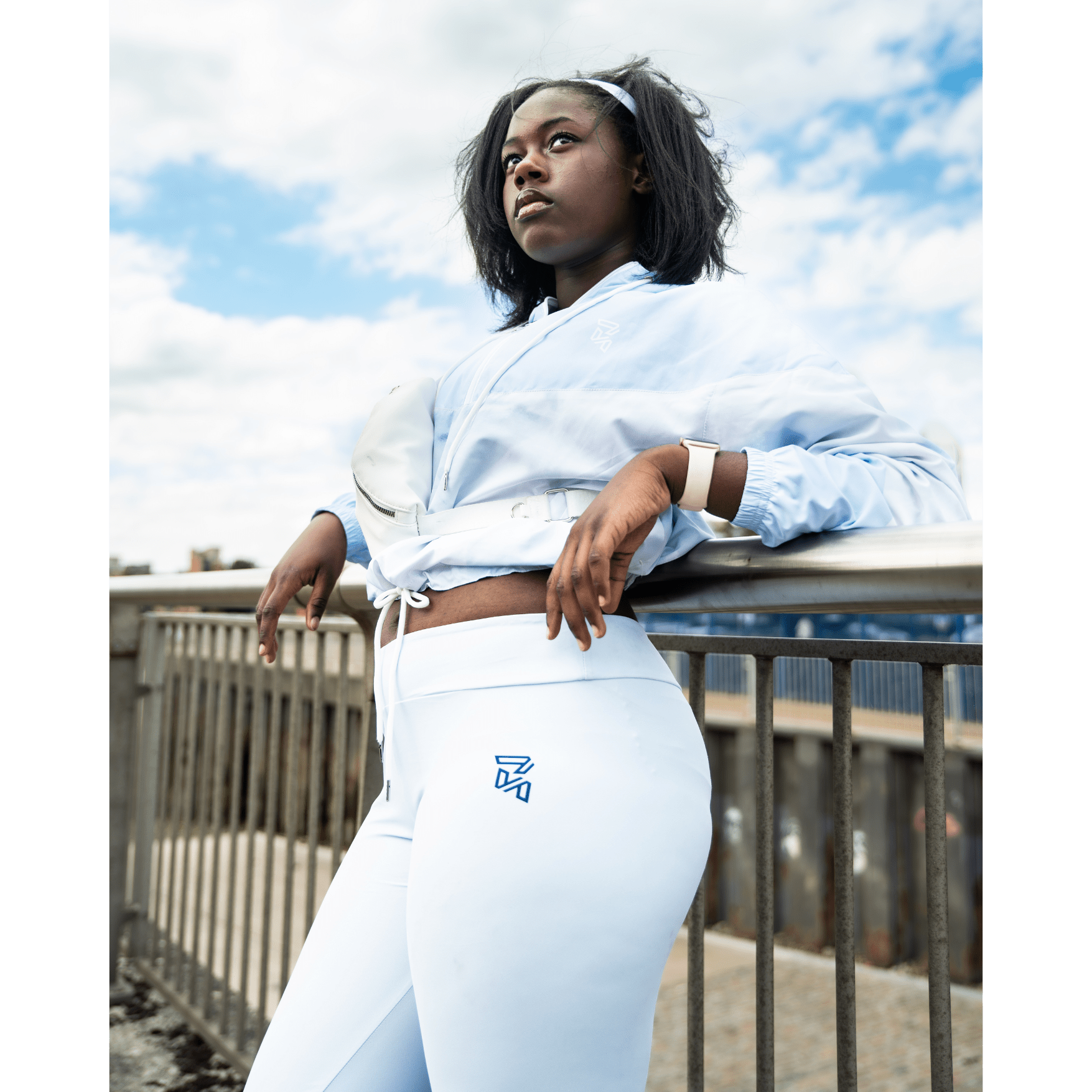 GEOFLEX Womens Cropped Windbreaker - All - Over Print Tees & Tops - ROSENBERRIES