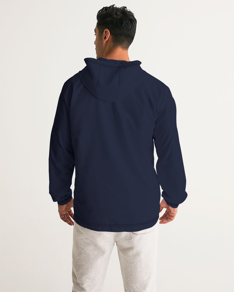 RNB Mens Navy Windbreaker - All - Over Print Jackets - ROSENBERRIES