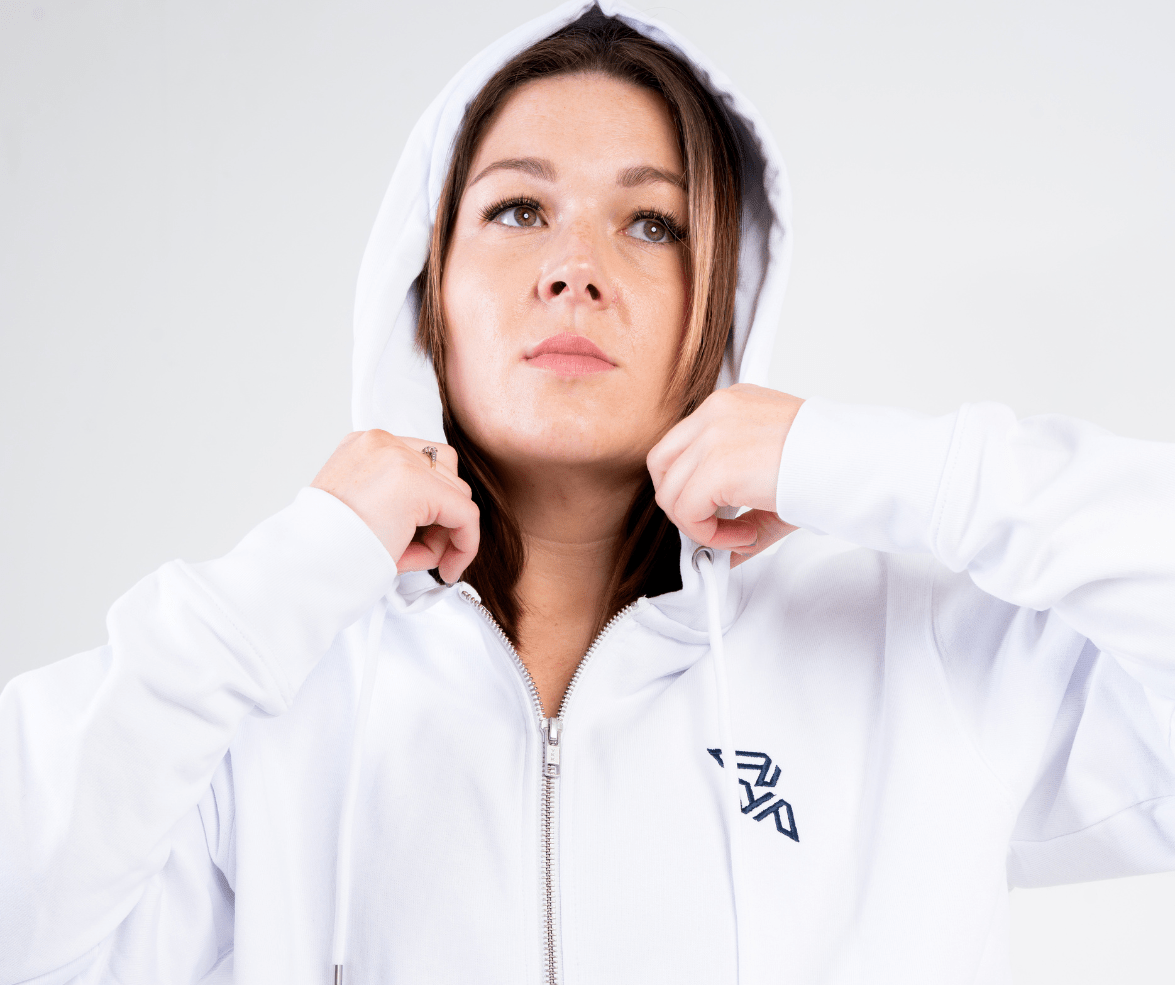 SERENE Zip - up hoodie - Printed Hoodies - ROSENBERRIES